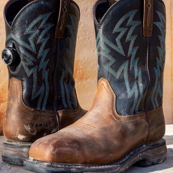 Ariat Work Composite Toe Leather Western Boots w XL BOA Size: 10EE